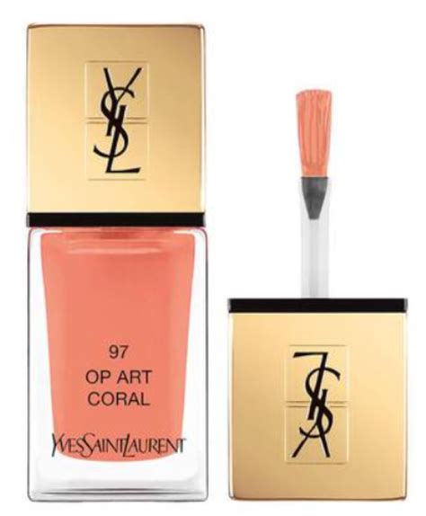 n 97 op art coral ysl swatch
